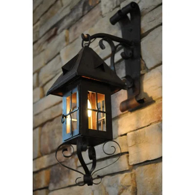 Kasteel 1 - Light Dimmable Wrought Iron Armed Sconce | Wayfair North America
