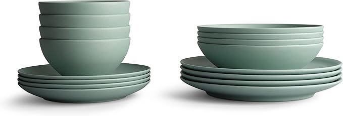 Year & Day Outdoor 16 Piece Plant Derived Dinnerware Set, Dish Set for 4 | Amazon (US)