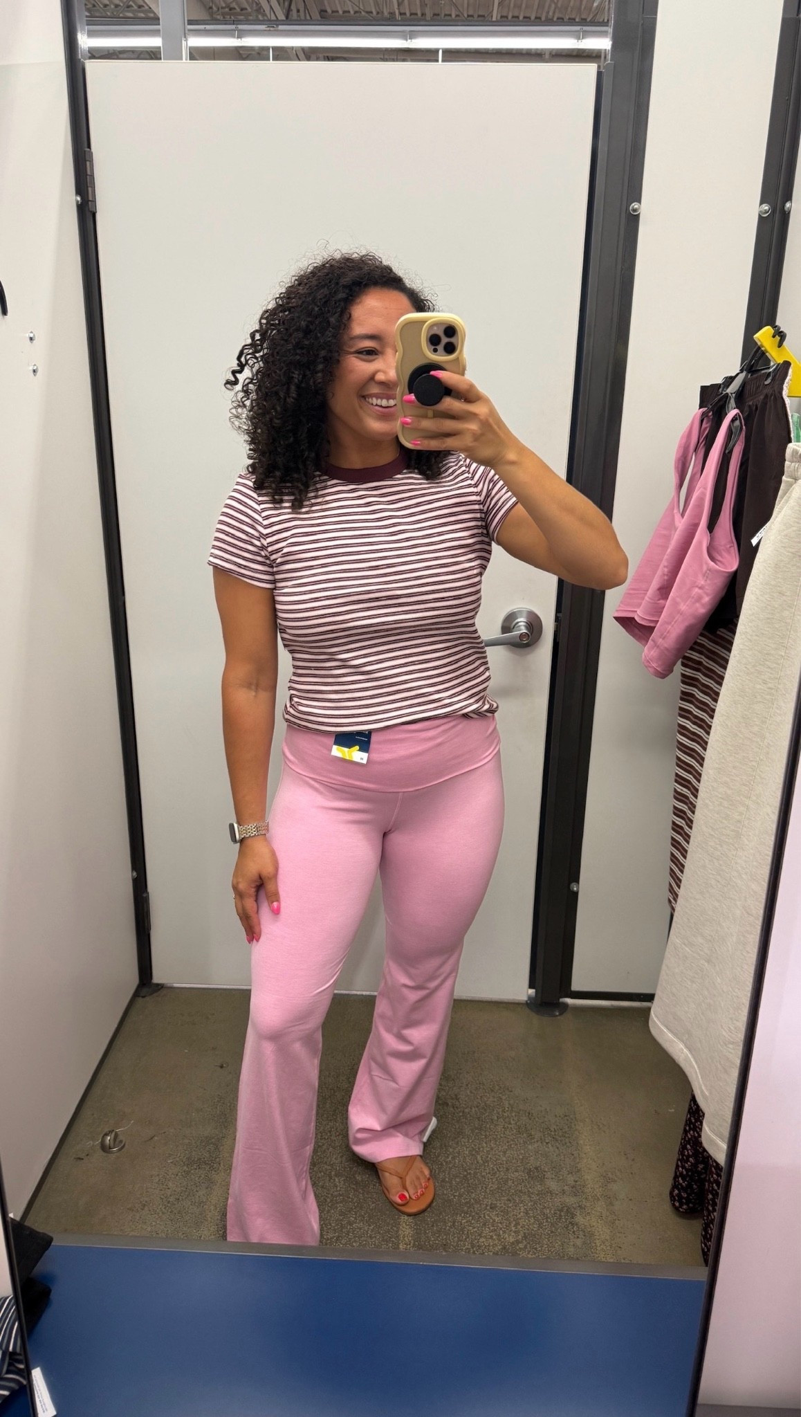 Pink is always a good idea! The striped tee and matching pants make this outfit fun, comfortable, and easy to wear. It's a great look for casual days, travel, or relaxing at home.

#LTKdayinmylife #LTKgrwm #LTKootd