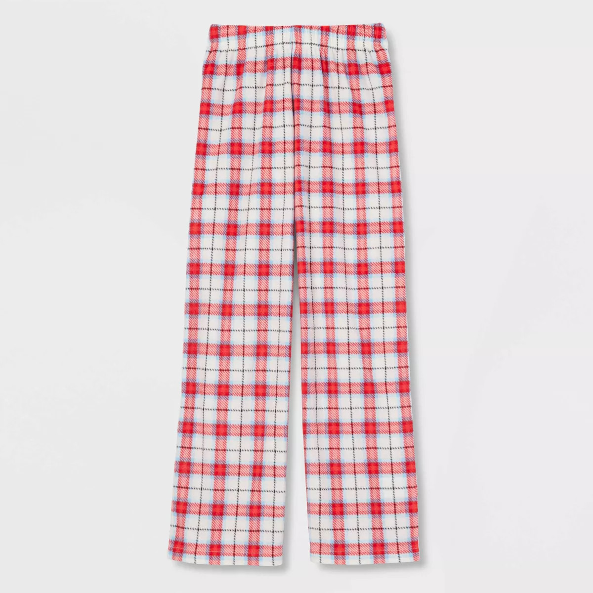 Kids' Plaid Microfleece Holiday Matching Family Pajama Pants - Wondershop™ White | Target