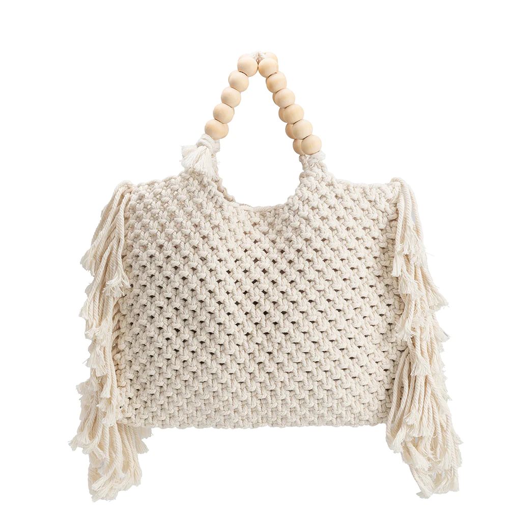 Cream Lilibeth Large Crochet Tote Bag | Melie Bianco | Melie Bianco