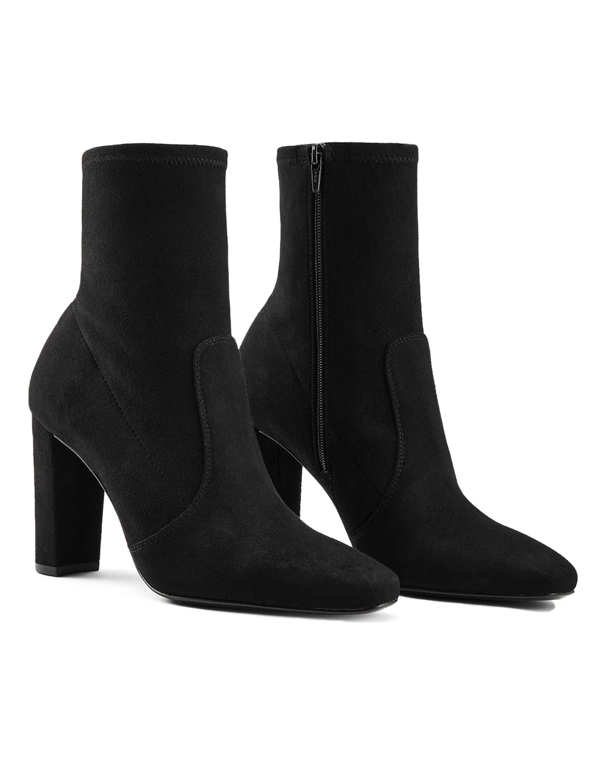 INEZ: Paz 90 Stretch: Black Suede | Inez 