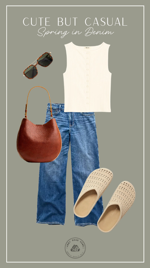 Effortless, elevated, and ready for spring 🤍

This is your go-to “look put together without trying” outfit—soft neutrals, lived-in denim, and warm leather to tie it all together. Perfect for coffee runs, errands, or casual days that still deserve a cute moment.

#LTKStyle #LTKSeasonal #LTKSpring #CasualChic #EverydayStyle #SpringOutfits #DenimStyle #NeutralStyle #EffortlessStyle #MinimalChic #WardrobeStaples #CapsuleWardrobe #ClassicStyle #SimpleOutfits #OOTDInspo 

 