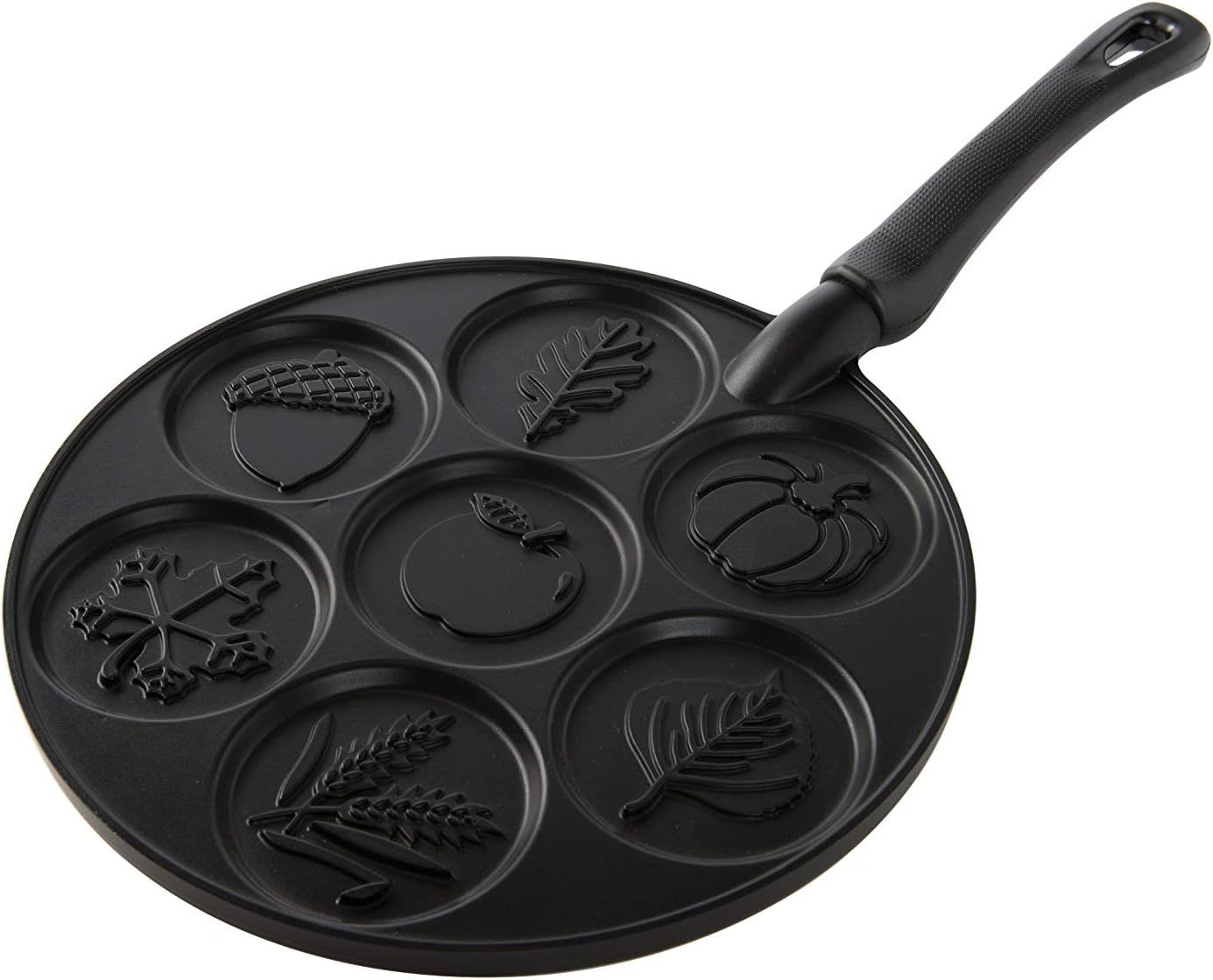 Nordic Ware Autumn Leaves Pancake Pan, Black | Amazon (US)