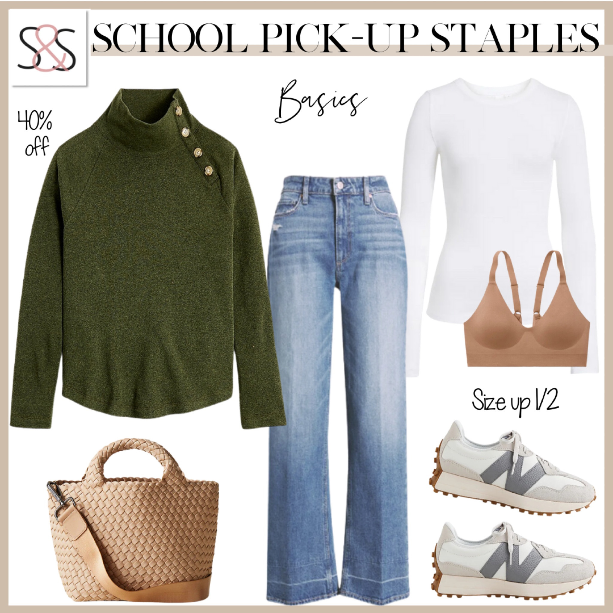 This wide button pullover is so soft. With the right jeans, this outfit is great for the pickup line or errands.  Classic looks always win!!

#LTKSeasonal #LTKstyletip #LTKworkwear