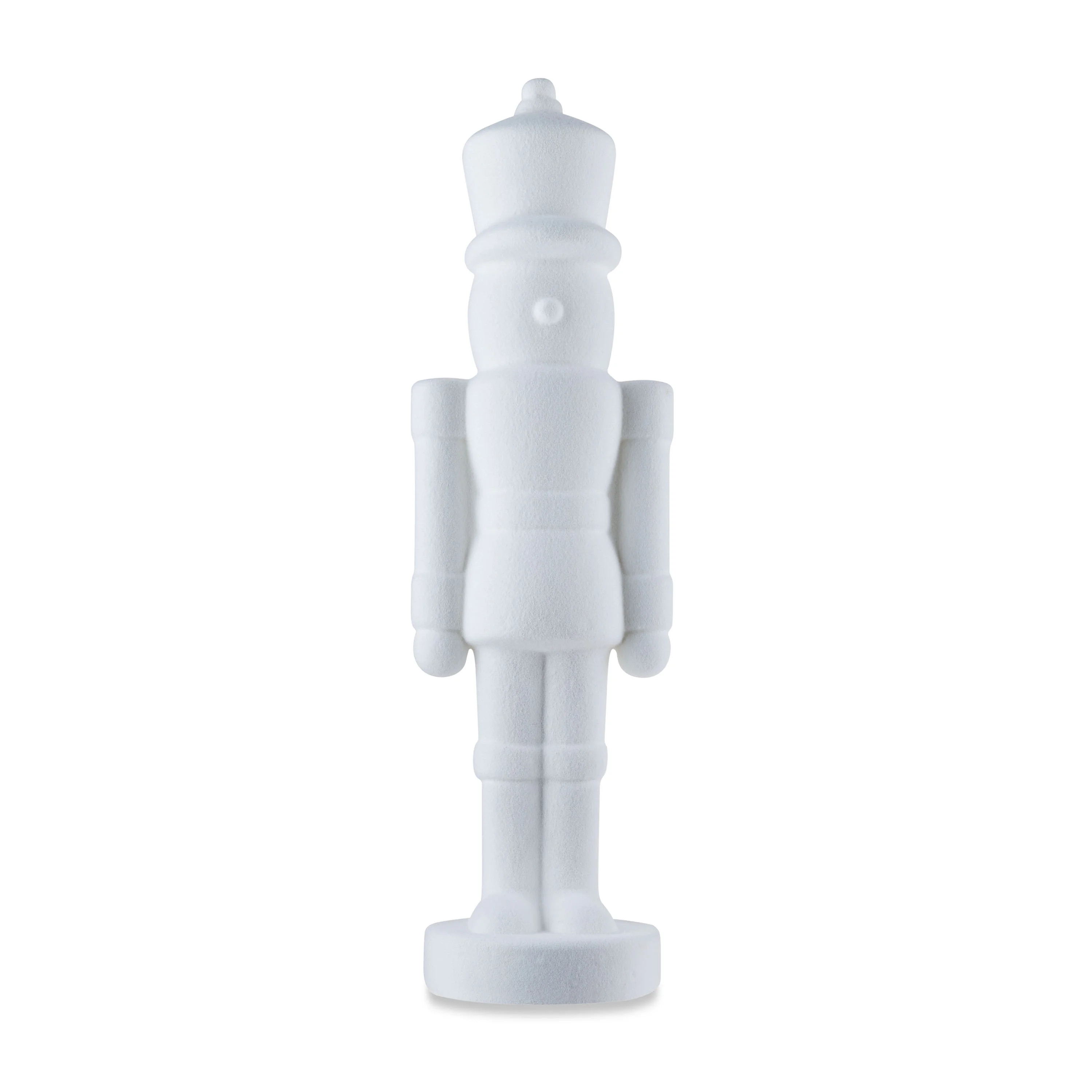 White Flocked Nutcracker Decoration, 27", by Holiday Time | Walmart (US)
