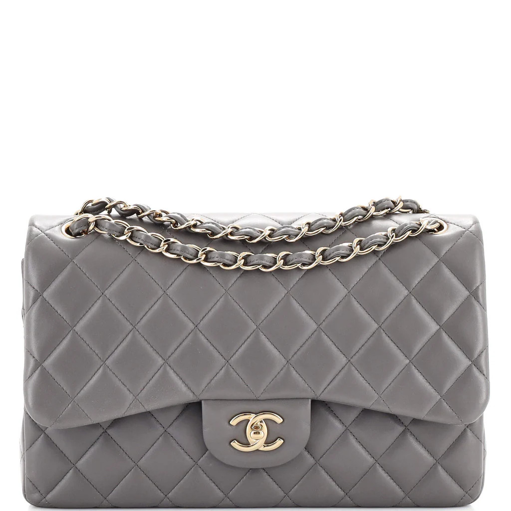 Classic Double Flap Bag Quilted Lambskin Jumbo | Rebag