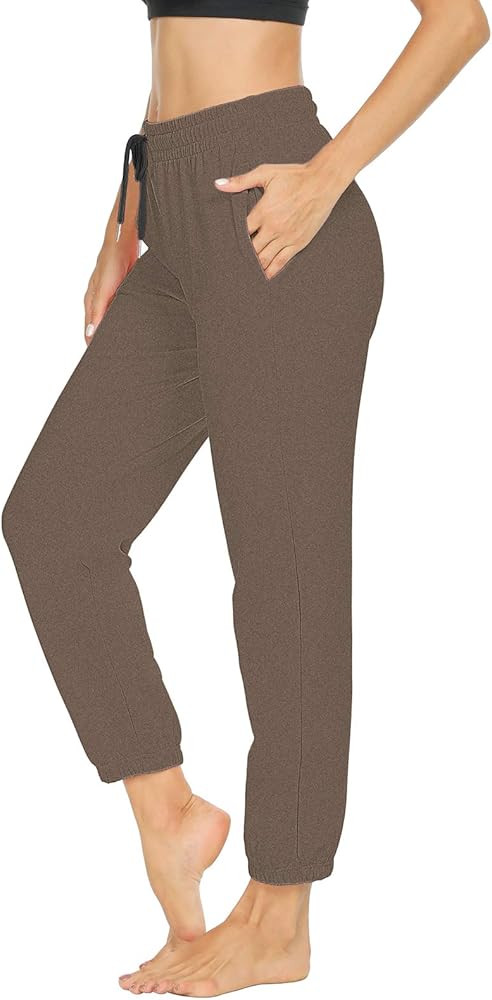 Sarin Mathews Womens Sweatpants Loose Workout Running Joggers Drawstring Comfy Lounge Pants with ... | Amazon (US)