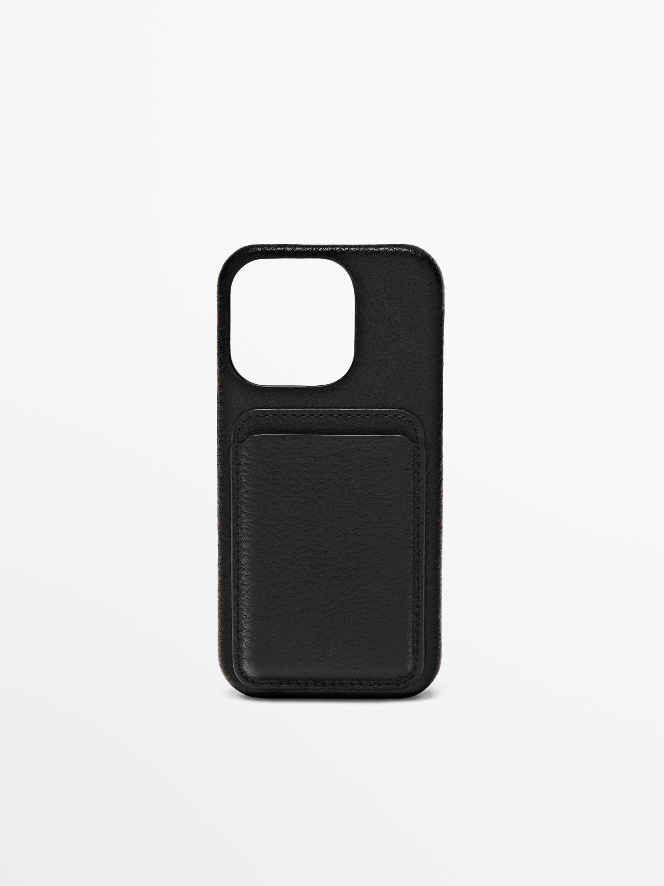Nappa leather iPhone 16 Pro case | Massimo Dutti UK
