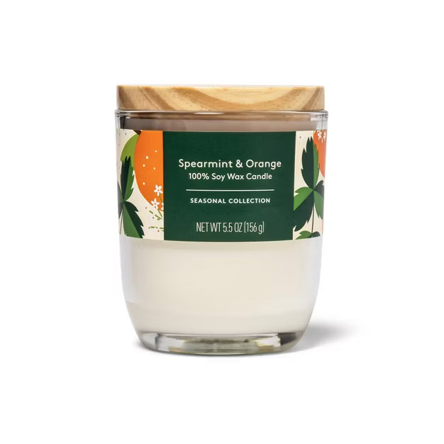 Spearmint & Orange Flame Candle - 5.5oz - Everspring™ | Target