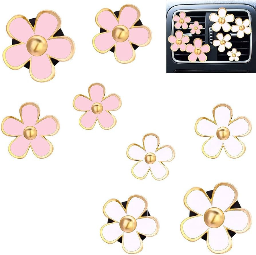 DEDC Car Air Fresheners, 8 Pcs Car Scents Vent Clip Air Freshener, Flower Air Freshener Car Clips... | Amazon (US)