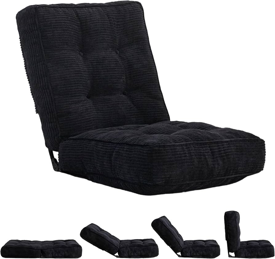 MAXYOYO Adjustable Floor Chair with Back Support, Gaming Chair Floor Meditation Chair with Tufted... | Amazon (US)
