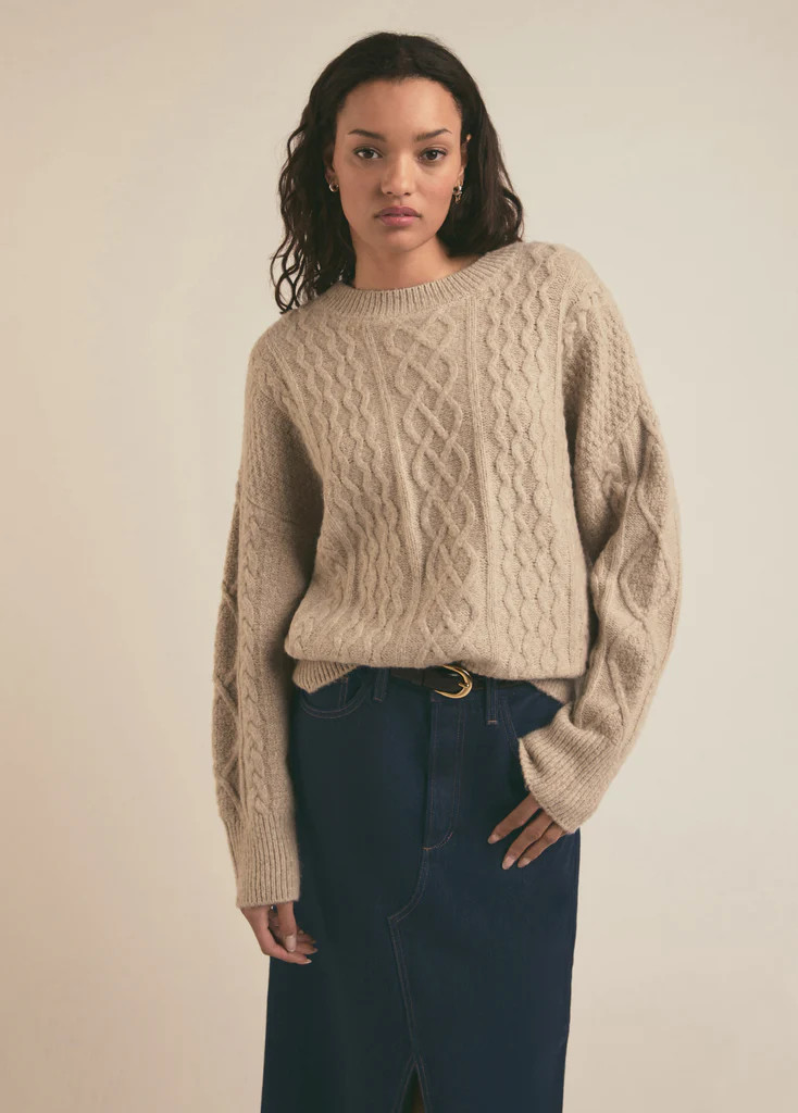 THE OVERSIZED CABLE SWEATER | Favorite Daughter