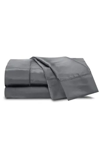 Martex Elegance Satin Sheet Set in Silver at Nordstrom Rack, Size King | Nordstrom Rack