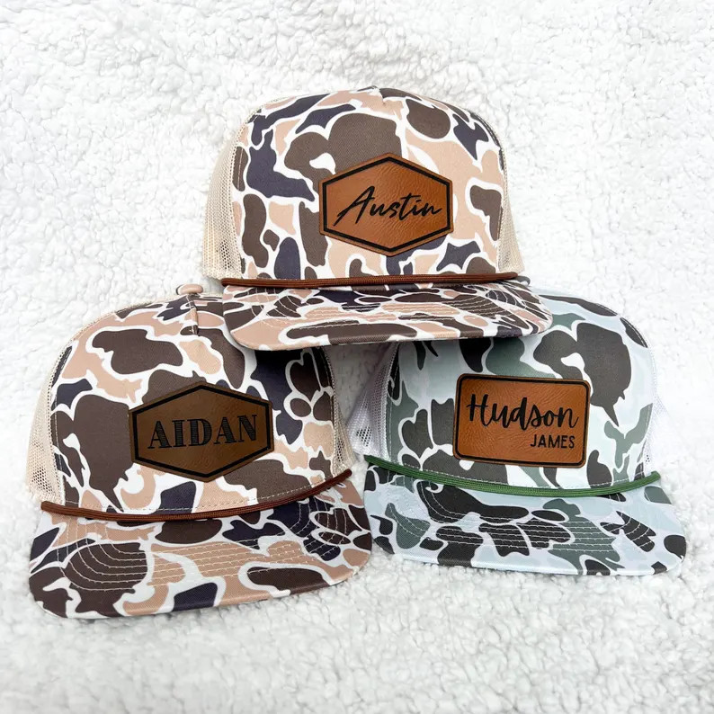 Duck Camo Custom Engraved Kids Name Trucker Hat | Kid Trucker Hat | Personalized Trucker Hat |Cam... | Etsy (US)