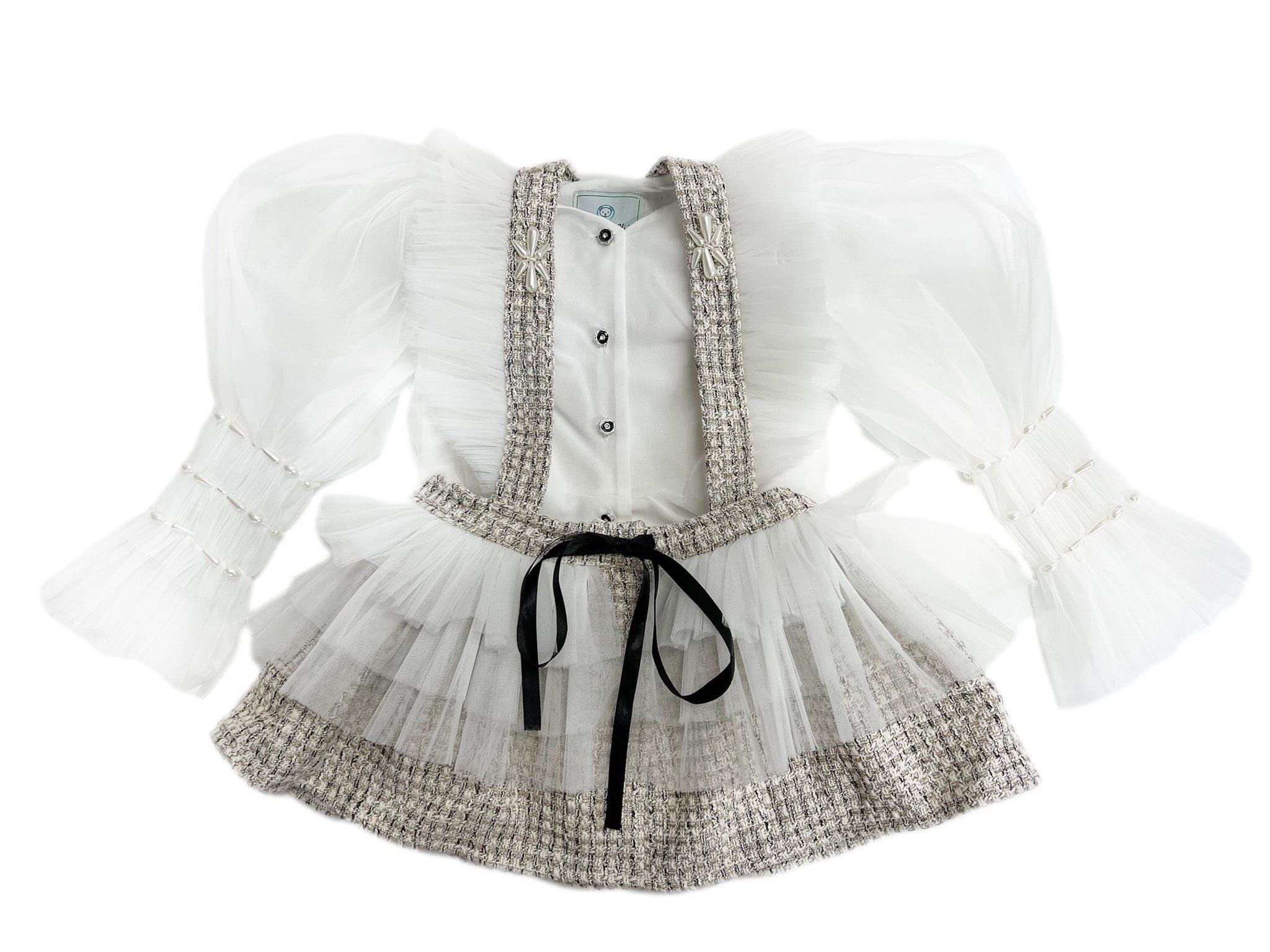 Vera Tweed Blouse and Skirt Set | petite maison kids