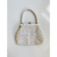 Vintage 1960S 70S Beaded Purse White Made in Hong Kong | Etsy (US)