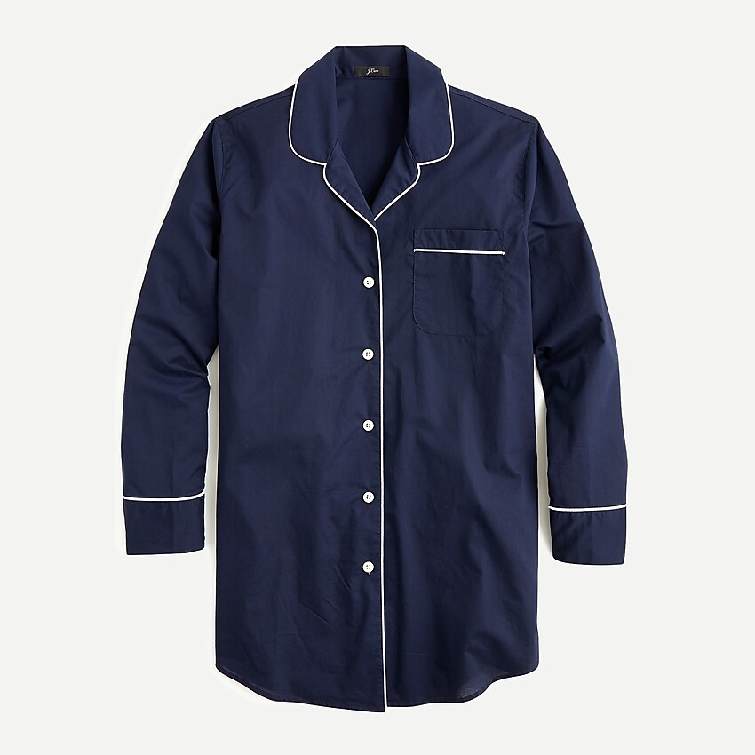 Nightshirt in end-on-end cotton | J. Crew US