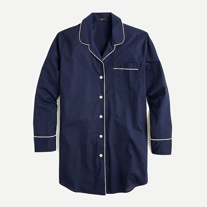 Nightshirt in end-on-end cotton | J.Crew US