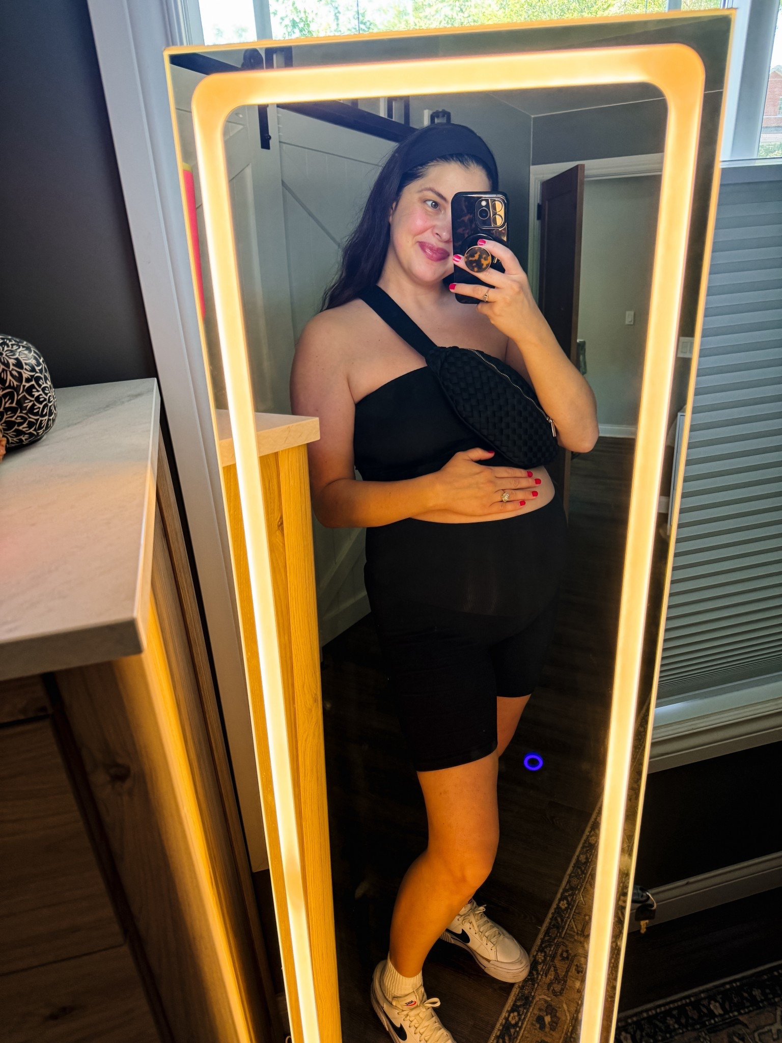 maternity bump friendly outfit for hot mom summer days! 

#LTKBump #LTKMidsize #LTKFindsUnder50