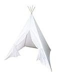 The Teepee Store Bright White Thick Kids Teepee Tent (3 SIZES available, 4 1/2 feet) Play Tents Fort | Amazon (US)