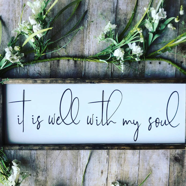 Farmhouse Decor | Gifts for the Home | It is Well With My Soul | Shelf Decor | Boho Farmhouse | F... | Etsy (Global)