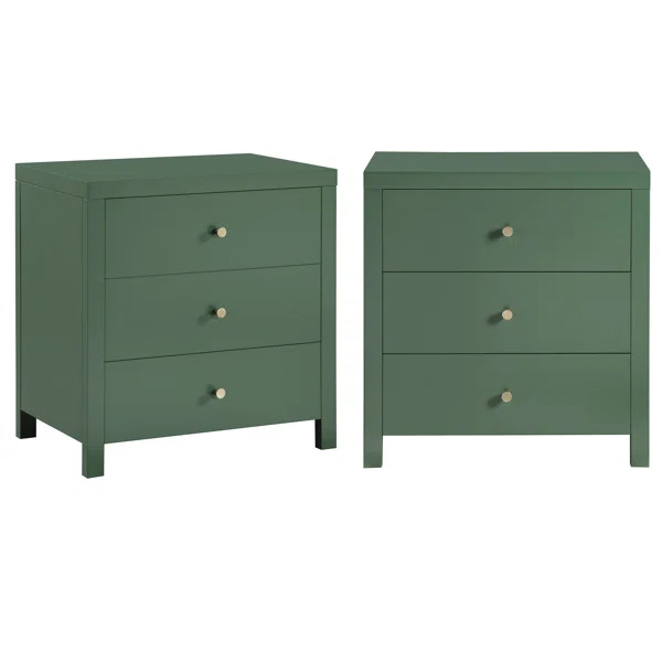 Nolan 3-Drawer Nightstand - Set Of 2 | Wayfair North America