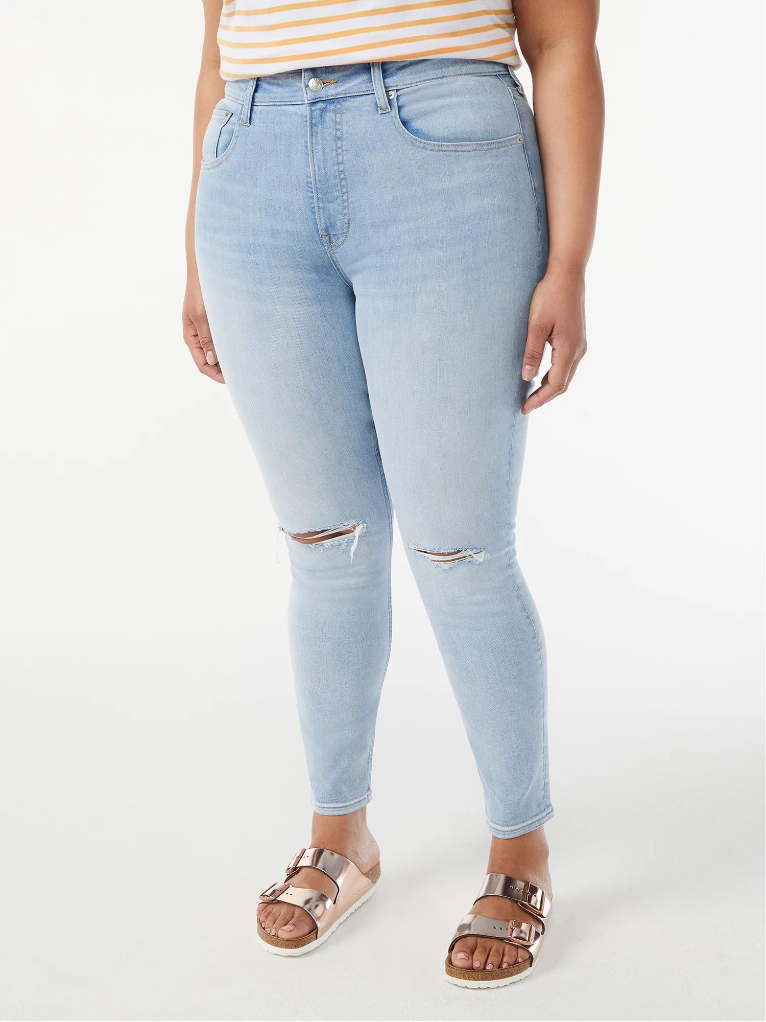 Free Assembly Women's High Rise Skinny Jeans | Walmart (US)