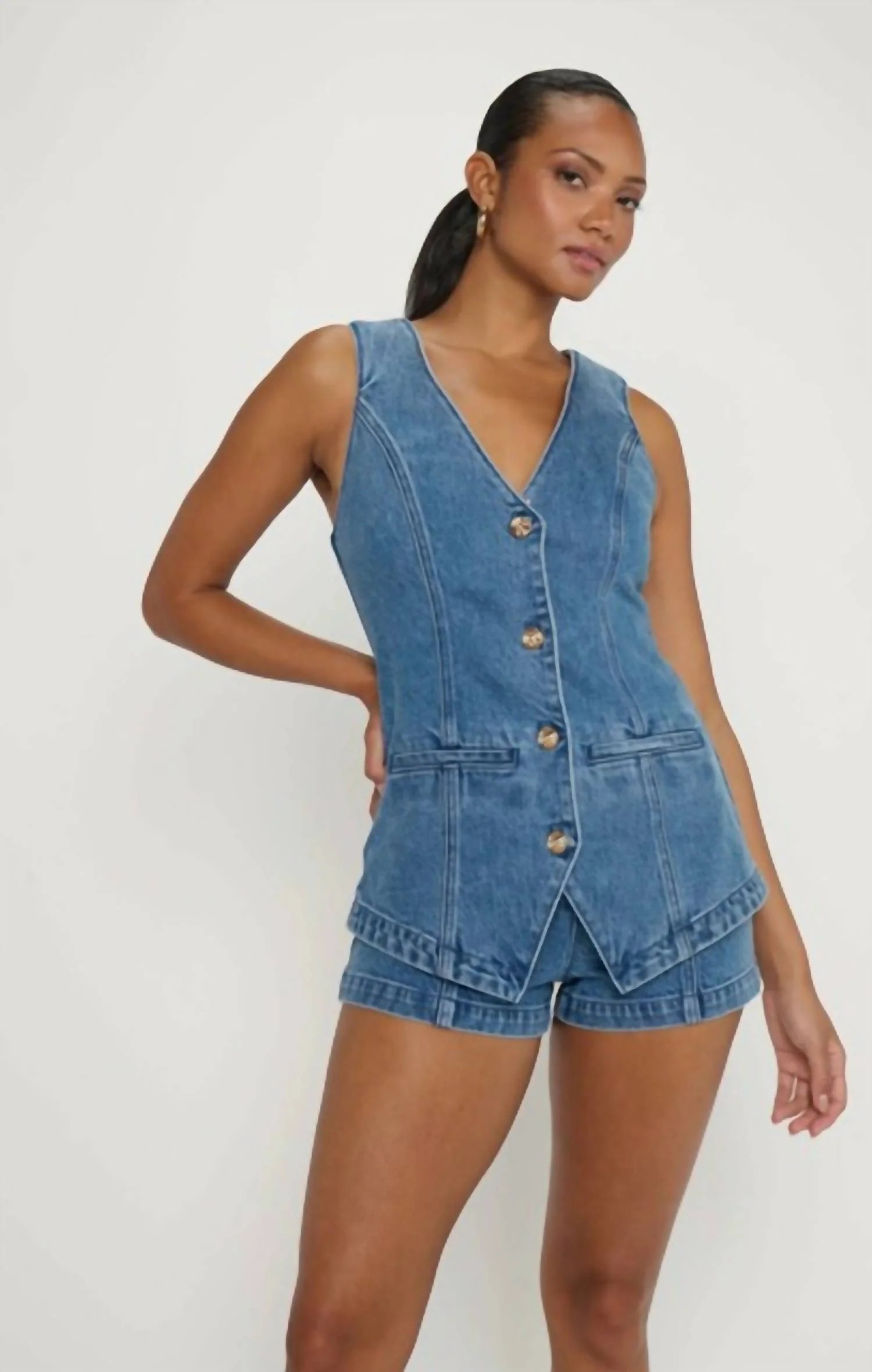 Venture Out Romper In Ripple Indigo | Shop Simon