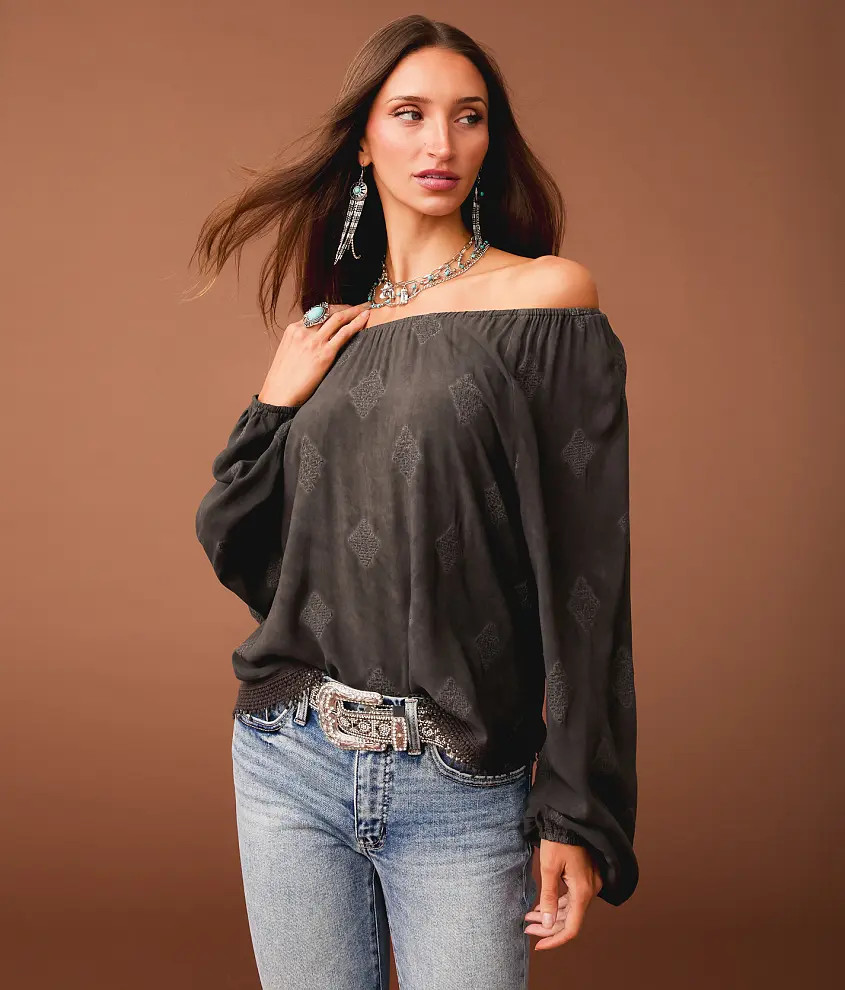 Embroidered Hanky Top | Buckle