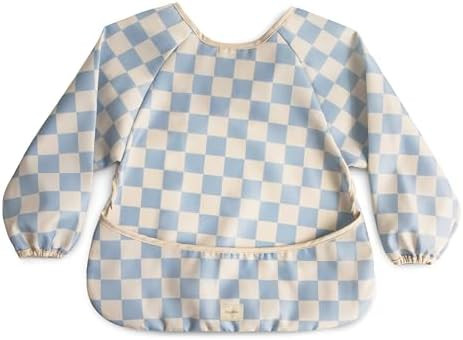 mushie Long Sleeve Baby Bib | Water Resistant Adjustable Fit for Ages 6-24 Months | Amazon (US)
