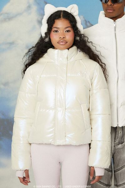 Hello Kitty Hooded Puffer Jacket | Forever 21