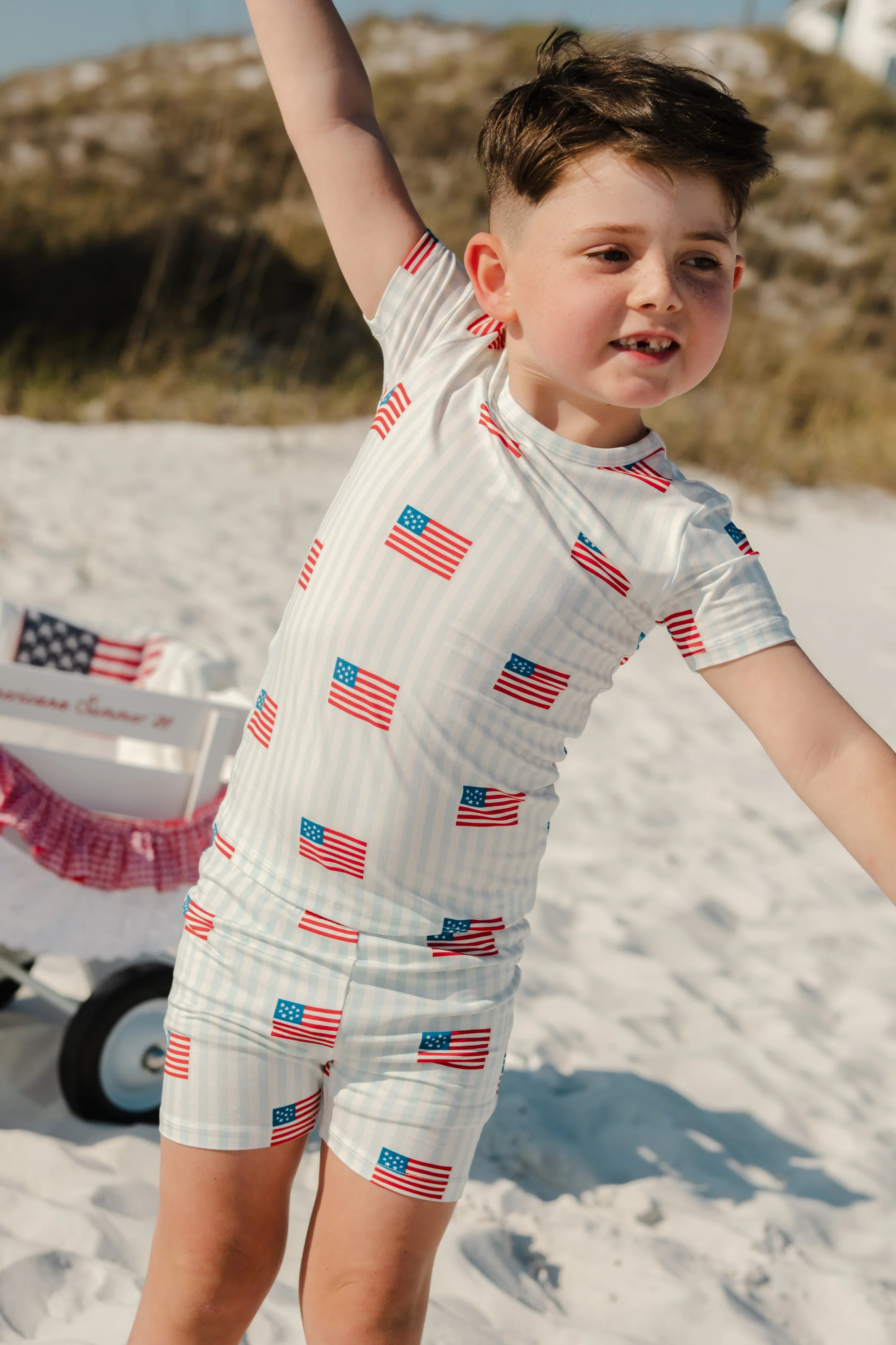 All American Bamboo Kids Pajama Set | 4th of July Matching Pajamas | In My Jammers | In My Jammers