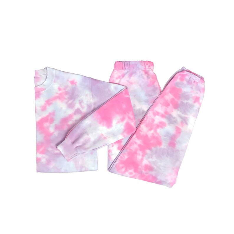 Space Babe Tie Dye Travel/Lounge Set -Tie Dye Sweatsuit -Tie Dye Set-Tie Dye Crewneck-Tie Dye Hoo... | Etsy (US)