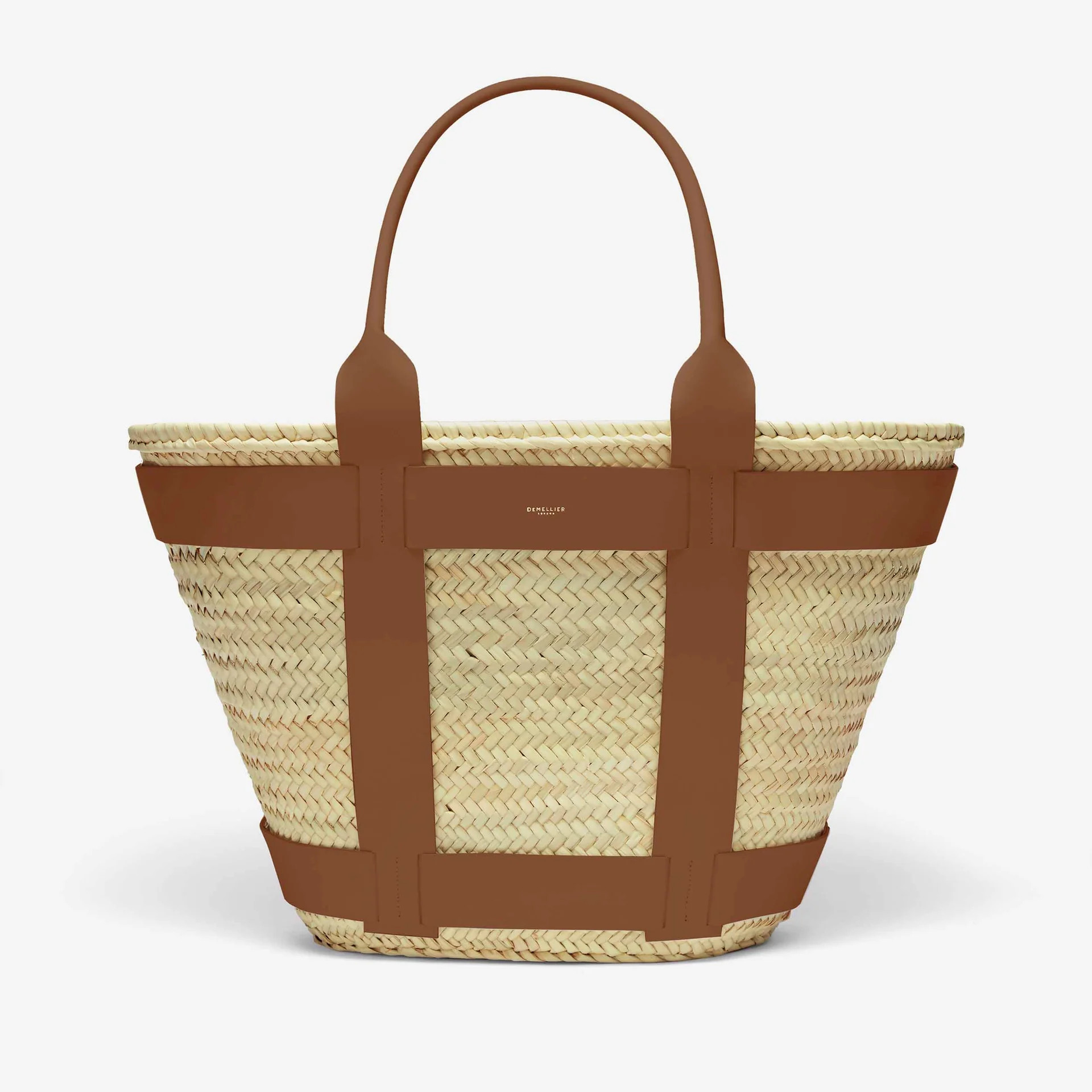 The Maxi Santorini | Natural Basket Tan Smooth | DeMellier | DeMellier