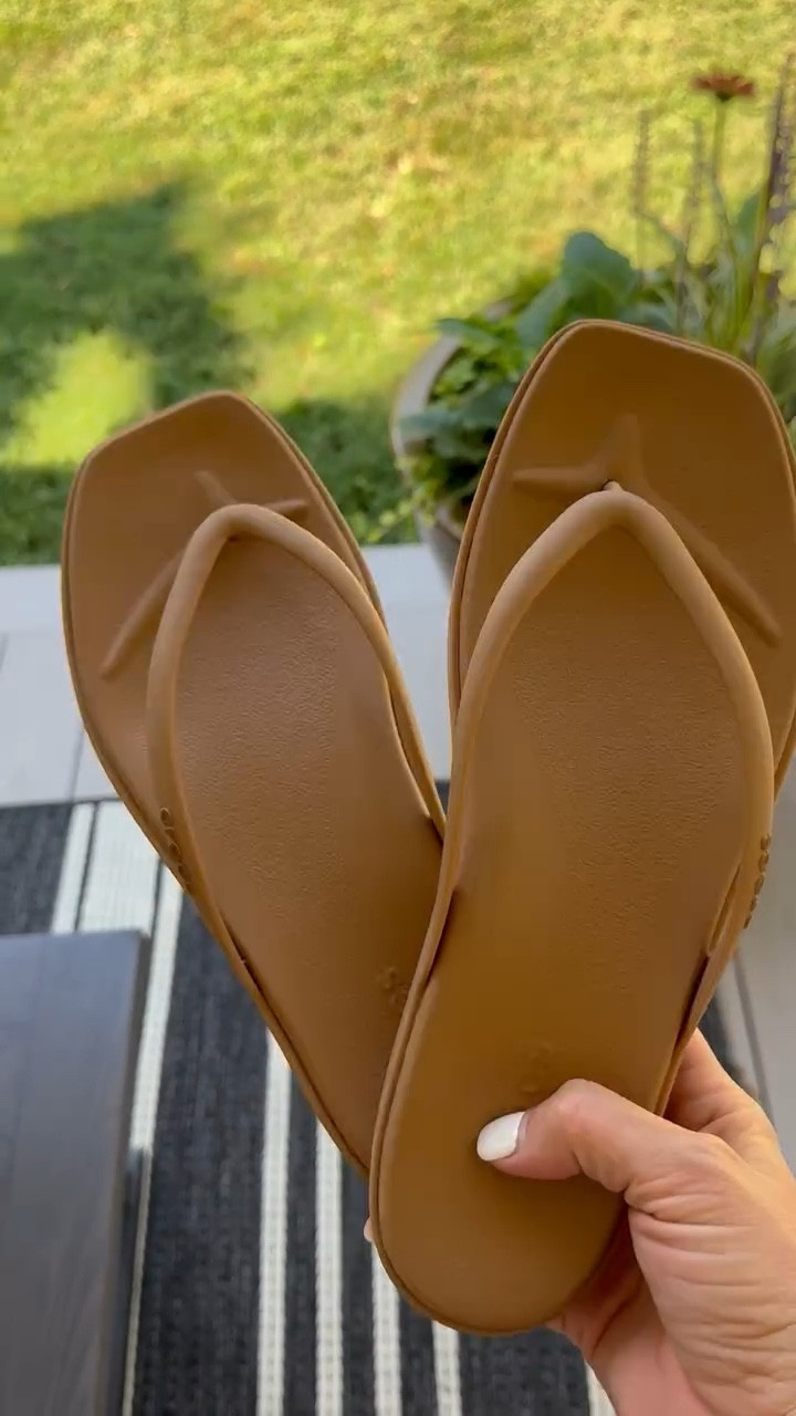 Hello - these are not our kids Crocs! RUN while these are still in stock and get these. The most comfortable and cutest flip flops I have ever owned.  I have them in milk chocolate, a neutral that matches everything. #amazonaffiliate #crocs #flipflops

#LTKshoecrush #LTKover40 #LTKstyletip