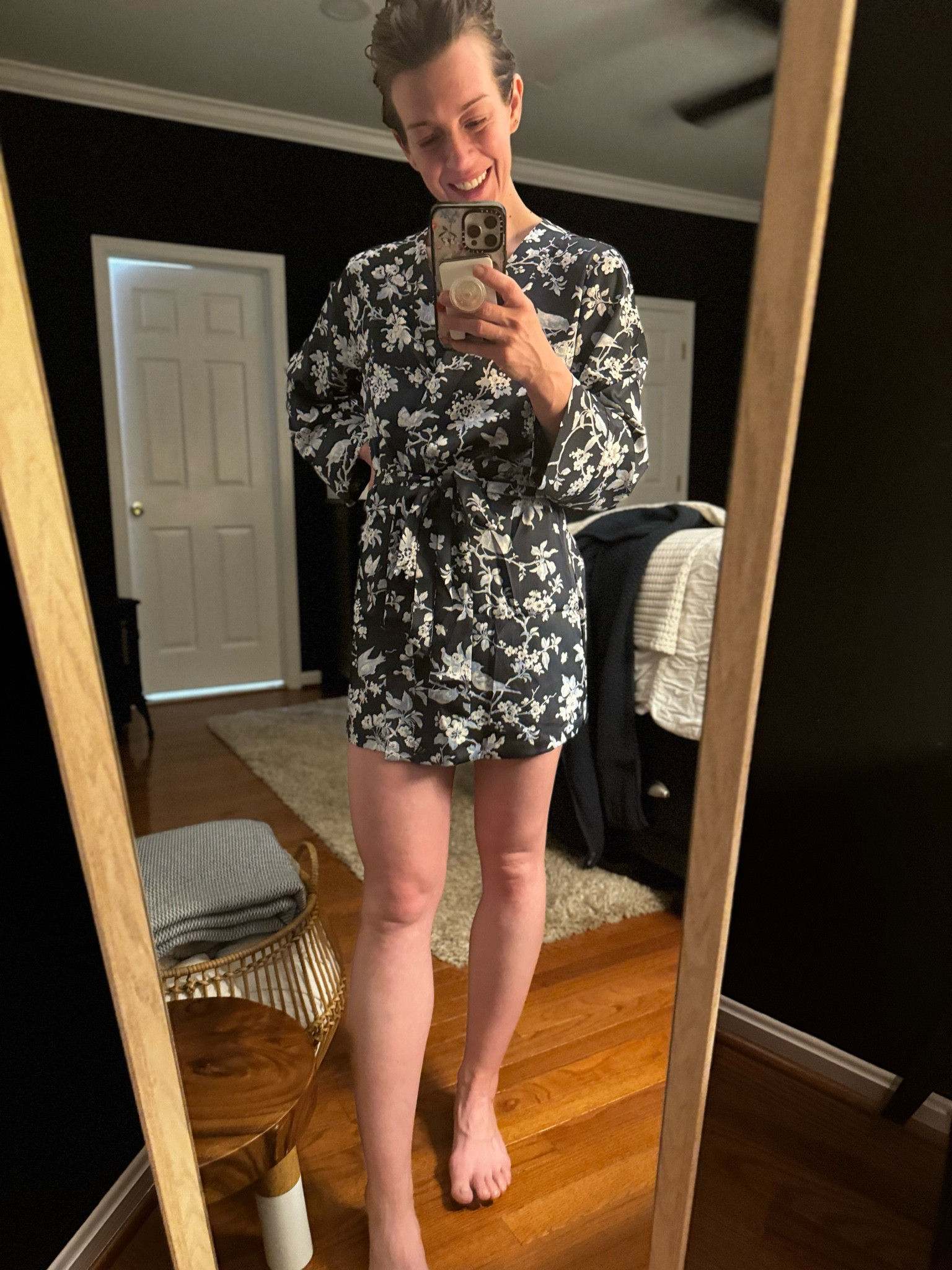 It’s an early night for this mama - and after an evening of sugar scrubs and self care this new robe from Abercrombie was exactly what I wanted to put on my body. I would size up. She’s a shortie - but the pattern and satin fabric is amazing. 

Would make an amazing Mother’s Day gift, bridesmaid getting ready outfit - they have a matching set in white too! 



#LTKGiftGuide #LTKwedding