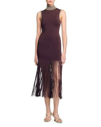 Sandro Fringe Knit Embellished Dress  | Bloomingdale's Women Dresses | Bloomingdale's (US)