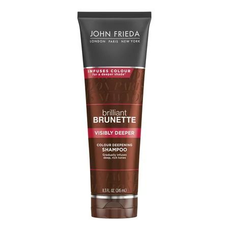 John Frieda Brilliant Brunette Visibly Deeper Shampoo 8.3 oz. | Walmart (US)