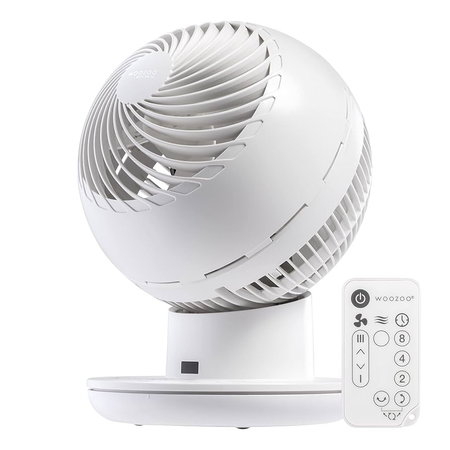 IRIS USA WOOZOO Air Circulator Fan with Remote, Oscillating, 8 Speeds, 82ft Max Air Distance, 120... | Amazon (US)