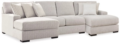 Larce 3-Piece Performance Fabric Sectional with Double Chaise | Ashley Homestore