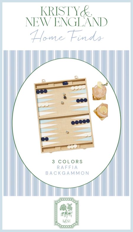 A favorite and makes a great gift too! Raffia Backgammon Set

#LTKGiftGuide #LTKhome #LTKover40