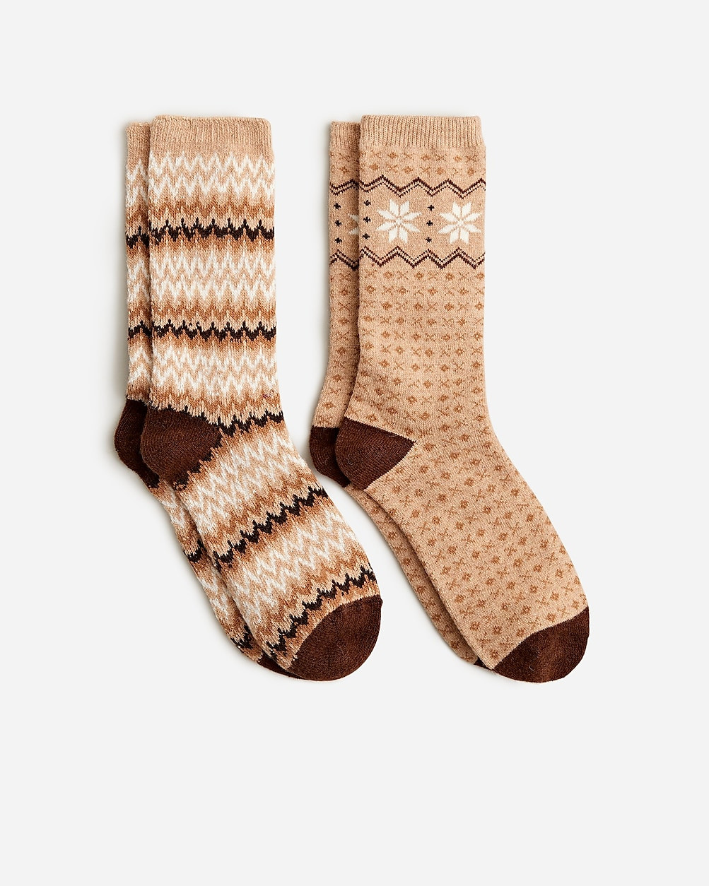 Cozy Fair Isle socks two-pack | J. Crew US