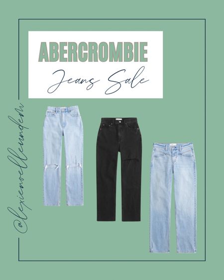 Abercrombie denim sale!

Jeans 
Straight leg 
90’s jeans 
Wide leg 

#LTKstyletip #LTKSpringSale #LTKsalealert