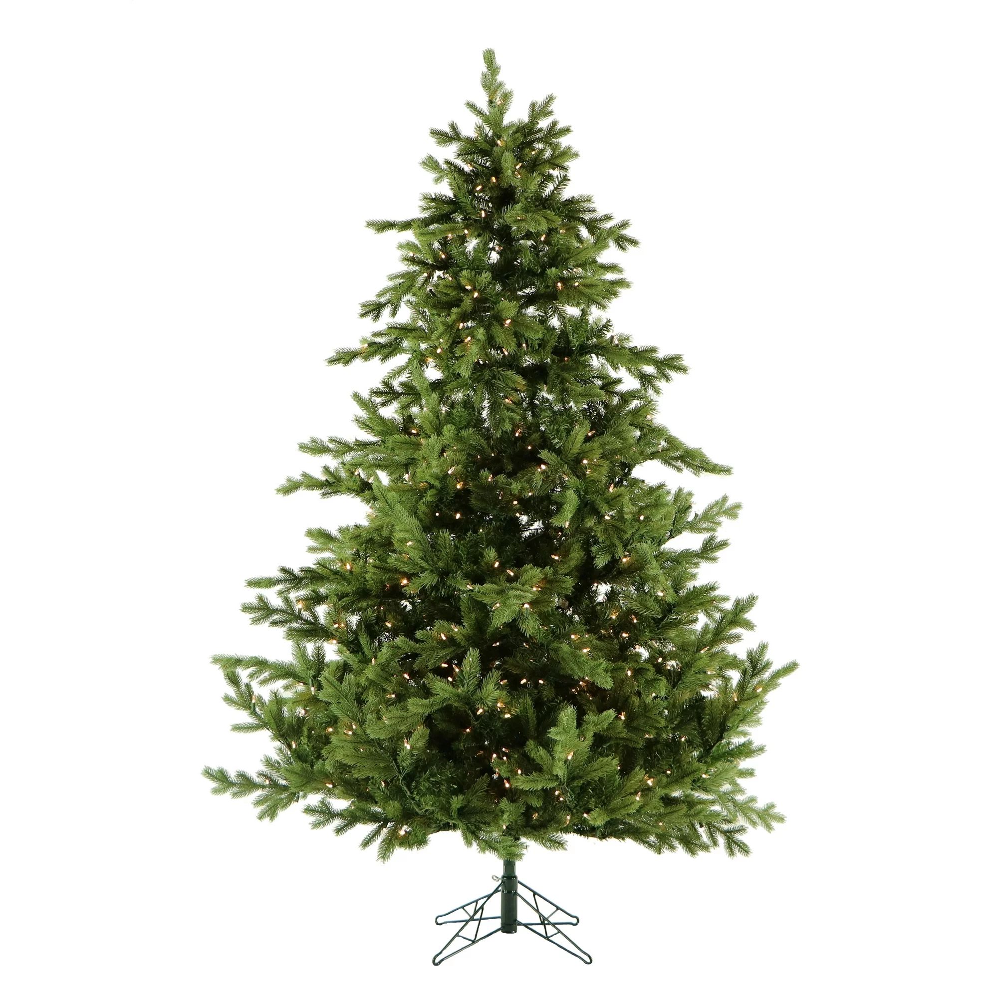 Fraser Hill Farm 9-ft Pre-Lit Foxtail Pine Green Artificial Christmas Tree with Clear LED 1250 St... | Walmart (US)