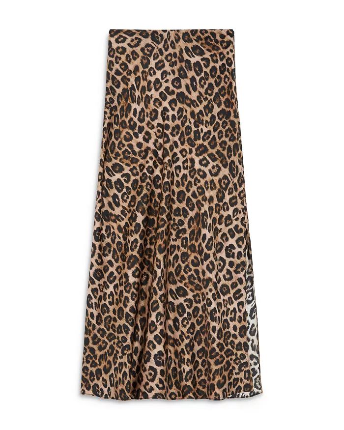 Silk Leopard Print Skirt | Bloomingdale's (US)