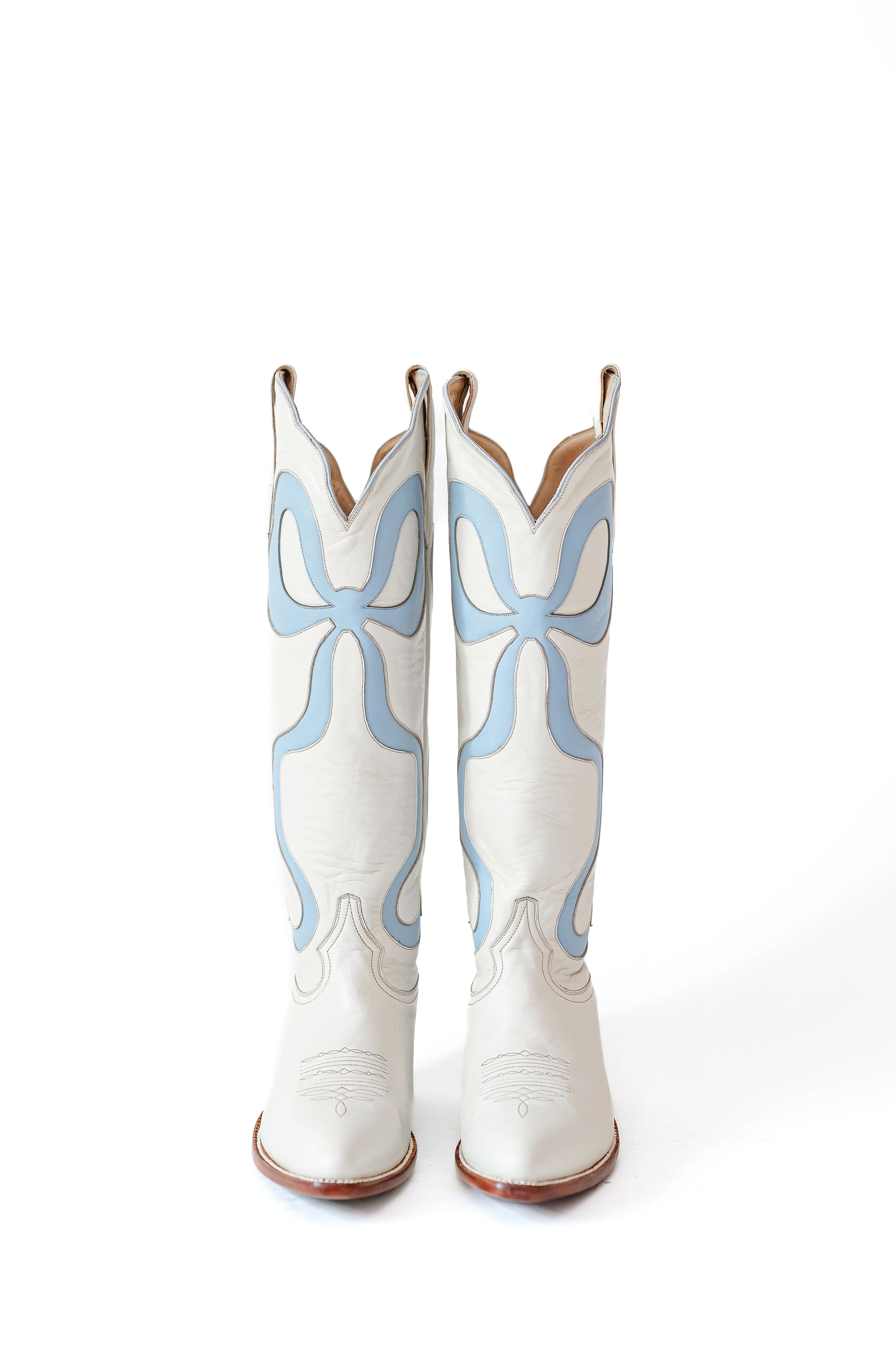 Claire Bow Boot in Powder Blue | Petite Paloma