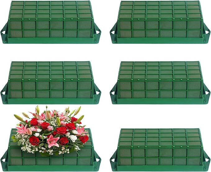6PCS Floral Foam Cage, Floral Foam, Foam for Flower Arrangements, Wet Foam for Fresh Flowers, Flo... | Amazon (US)