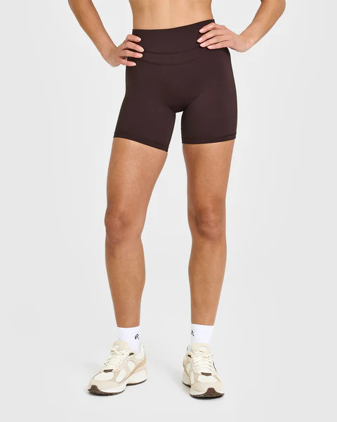 Unified High Waisted Shorts 6" 
 Plum Brown | Oner Active (UK / US)