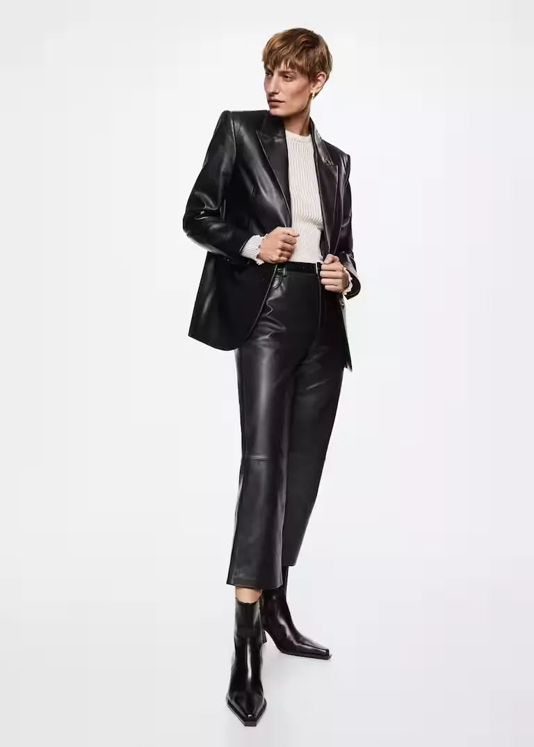 Black Leather-Look High Waist … curated on LTK